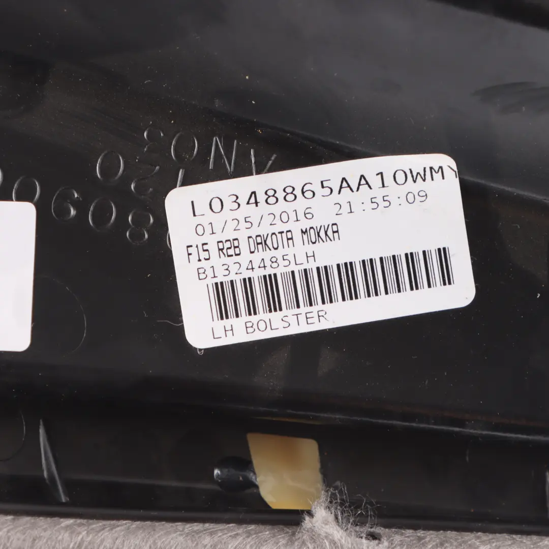 Cushion Left N/S Side Finisher Leather Lcmy Mokka to BMW X5 F15 Seat Rear with Part number 7358237 BMW X5 F15 Seat Rear Cushion Left N/S Side Finisher Leather Lcmy Mokka - SKU 7358237 - Part number 7358237