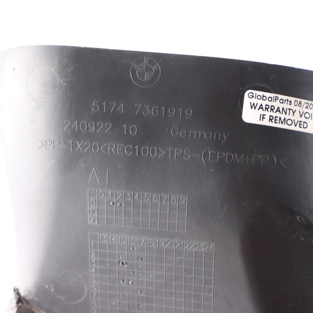 Duct Mini F55 F56 F57 JCW Exterior Radiator Channel Front Left N/S to Air with Part number 7361919 Air Duct Mini F55 F56 F57 JCW Exterior Radiator Channel Front Left N/S - SKU 7361919 - Part number 7361919