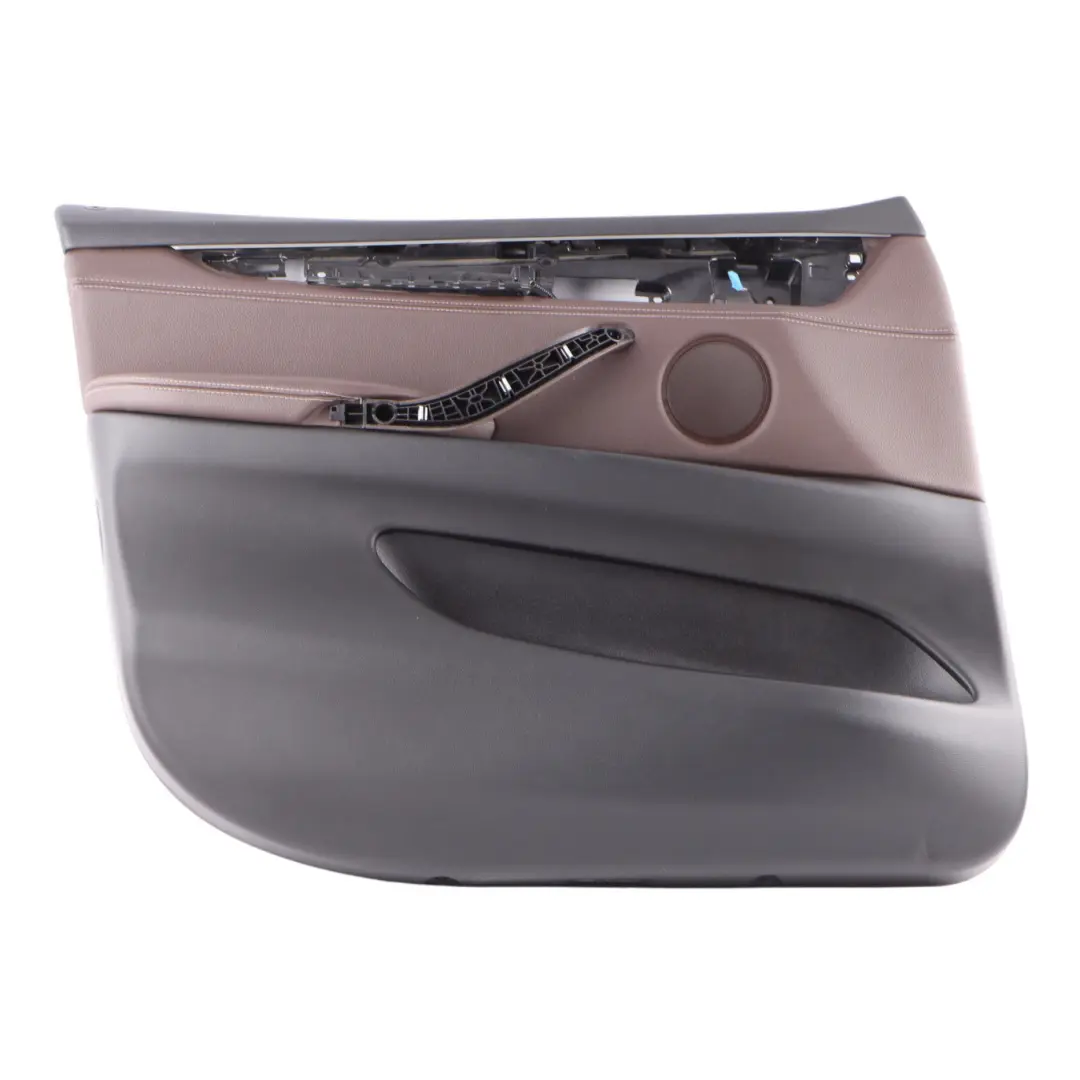 Door Card Front Left N/S Lining Trim Leather Dakota Mokka to BMW X5 F15 with Part number 7369951 BMW X5 F15 Door Card Front Left N/S Lining Trim Leather Dakota Mokka - SKU rhd-7369951 - Part number 7369951