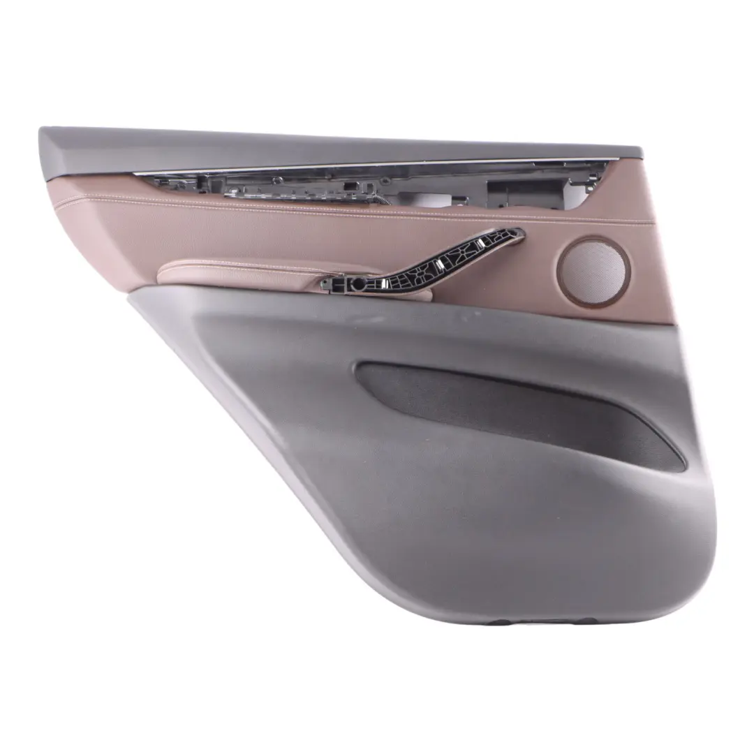 Door Card Rear Left N/S Lining Trim Leather Dakota Mokka to BMW X5 F15 with Part number 7370039 BMW X5 F15 Door Card Rear Left N/S Lining Trim Leather Dakota Mokka - SKU 7370039 - Part number 7370039