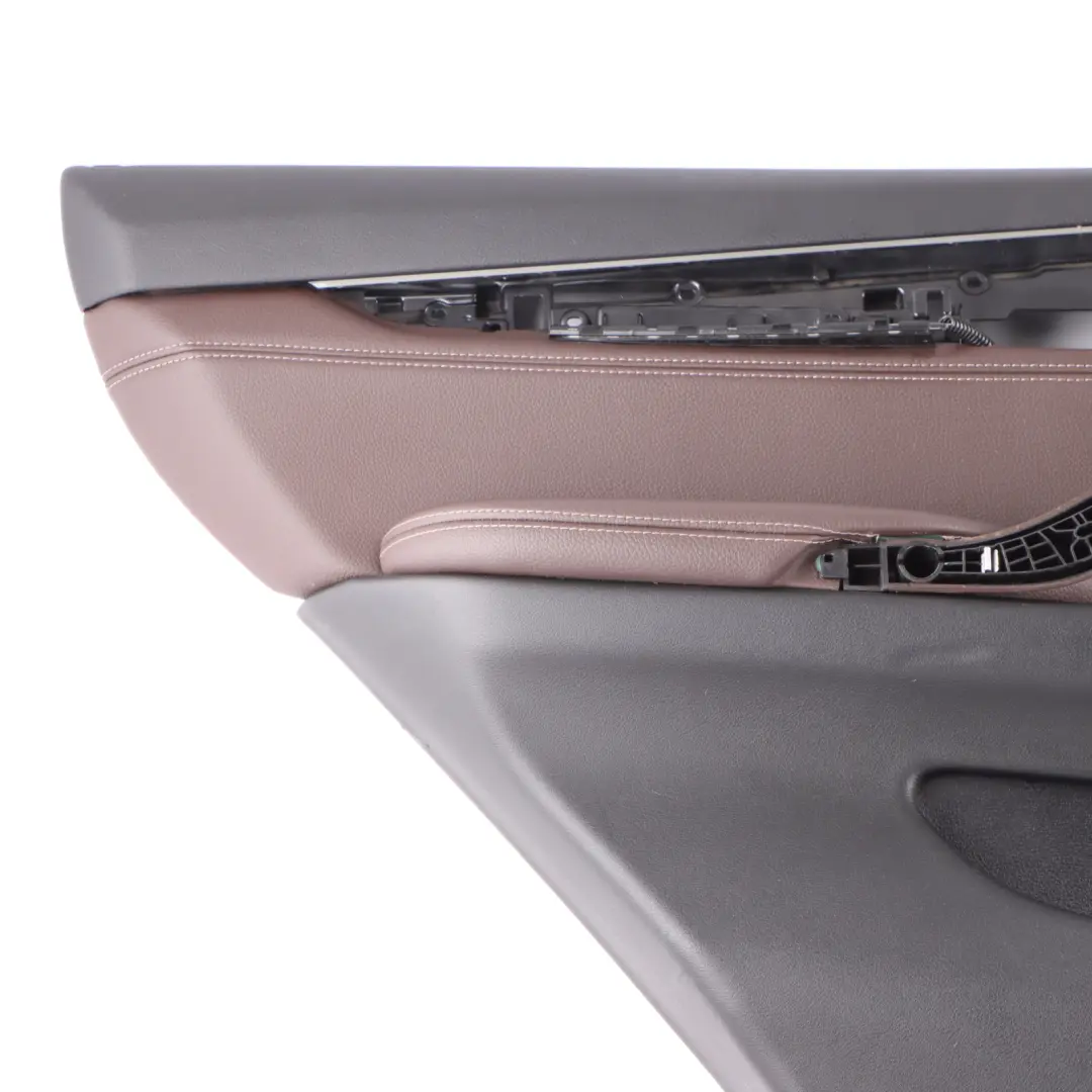 Door Card Rear Left N/S Lining Trim Leather Dakota Mokka to BMW X5 F15 with Part number 7370039 BMW X5 F15 Door Card Rear Left N/S Lining Trim Leather Dakota Mokka - SKU 7370039 - Part number 7370039