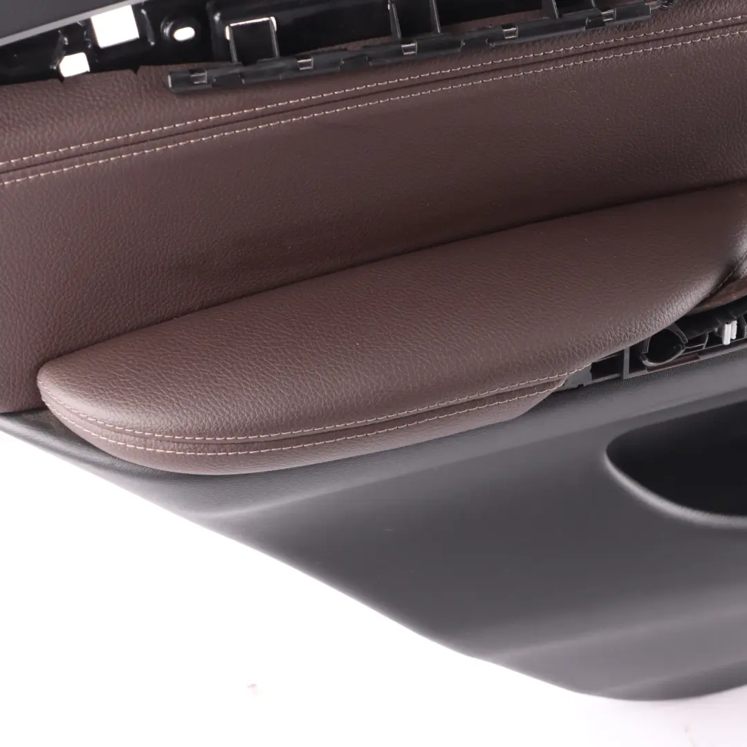 BMW X5 F15 Door Card Rear Left N/S Lining Trim Leather Dakota Mokka - SKU 7370039 - Part number 7370039