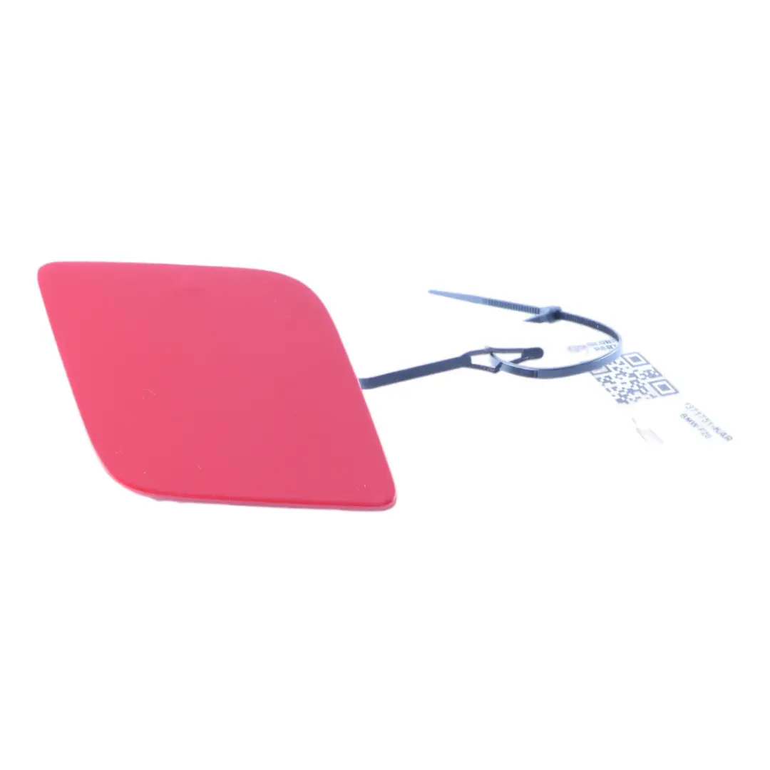 Bumper Towing Eye Hook Cover Flap Trim Crimson Red A61 7371738 to BMW F20 LCI Rear with Part number 7371751 BMW F20 LCI Rear Bumper Towing Eye Hook Cover Flap Trim Crimson Red A61 7371738 - SKU 7371751-KAR - Part number 7371751