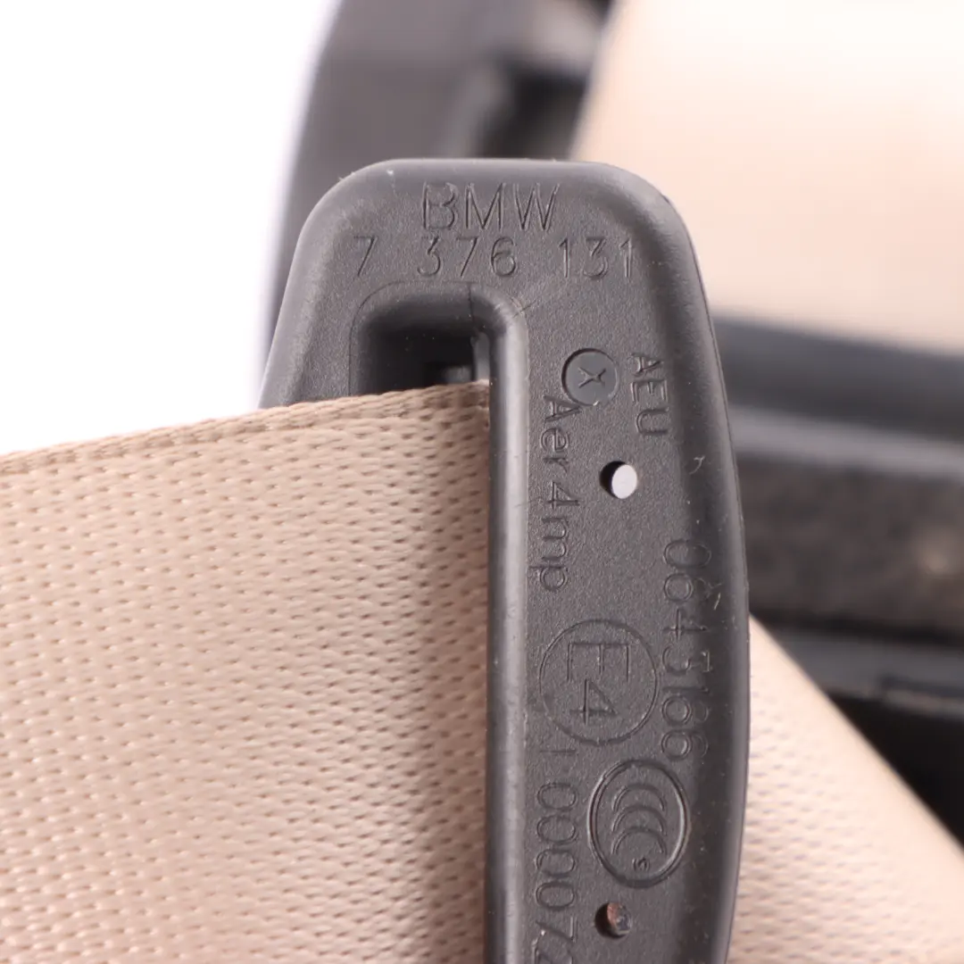 BMW X6 F16 Seat Belt Rear Left N/S Seatbelt Oyster - SKU 7376131 - Part number 7376131