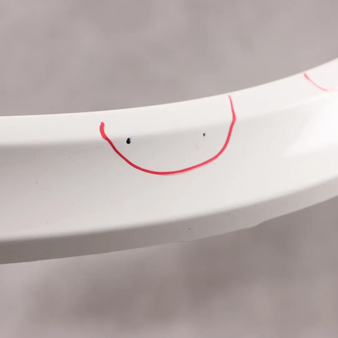BMW X5 F15 M Sport Wheel Arch Cover Rear Left N/S Trim Feder Alpine White - 300 - SKU 7378583-AW - Part number 7378583