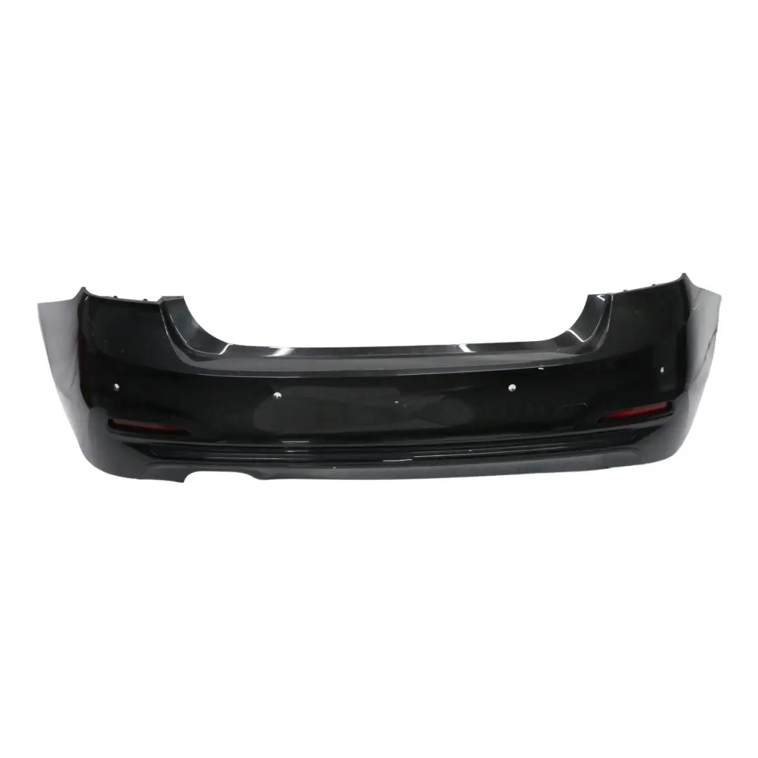 BMW 3 F30 LCI Rear Bumper Trim Panel PDC Black Sapphire Metallic - 475 - SKU 7384601-BS - Part number 7384601