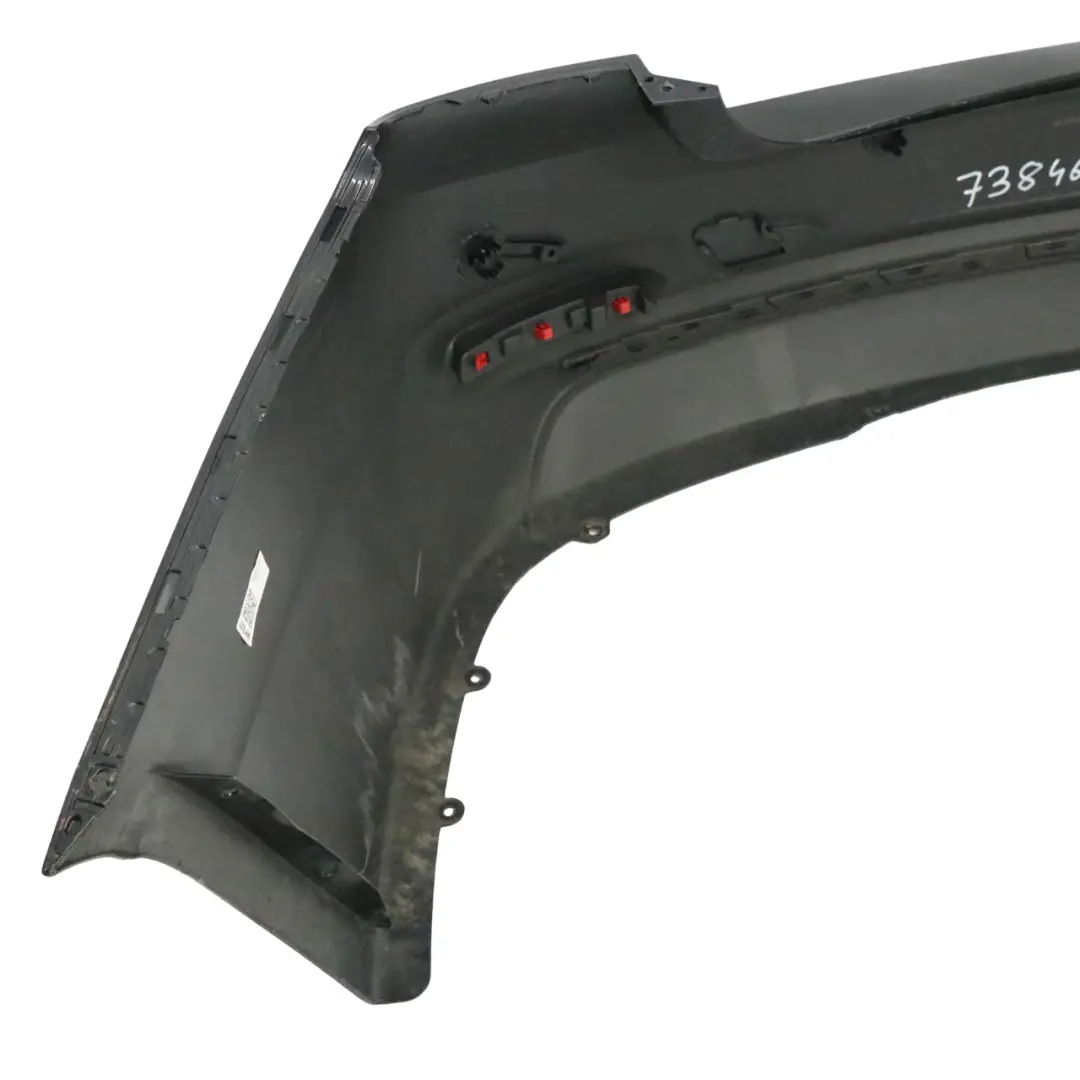 BMW 3 F30 LCI Rear Bumper Trim Panel PDC Black Sapphire Metallic - 475 - SKU 7384601-BS - Part number 7384601
