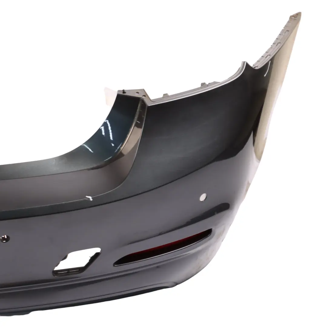 Bumper Trim Panel PDC Mineralgrau Grey Metallic - B39 to BMW F30 LCI Rear with Part number 7384601 BMW F30 LCI Rear Bumper Trim Panel PDC Mineralgrau Grey Metallic - B39 - SKU 7384601-MG - Part number 7384601