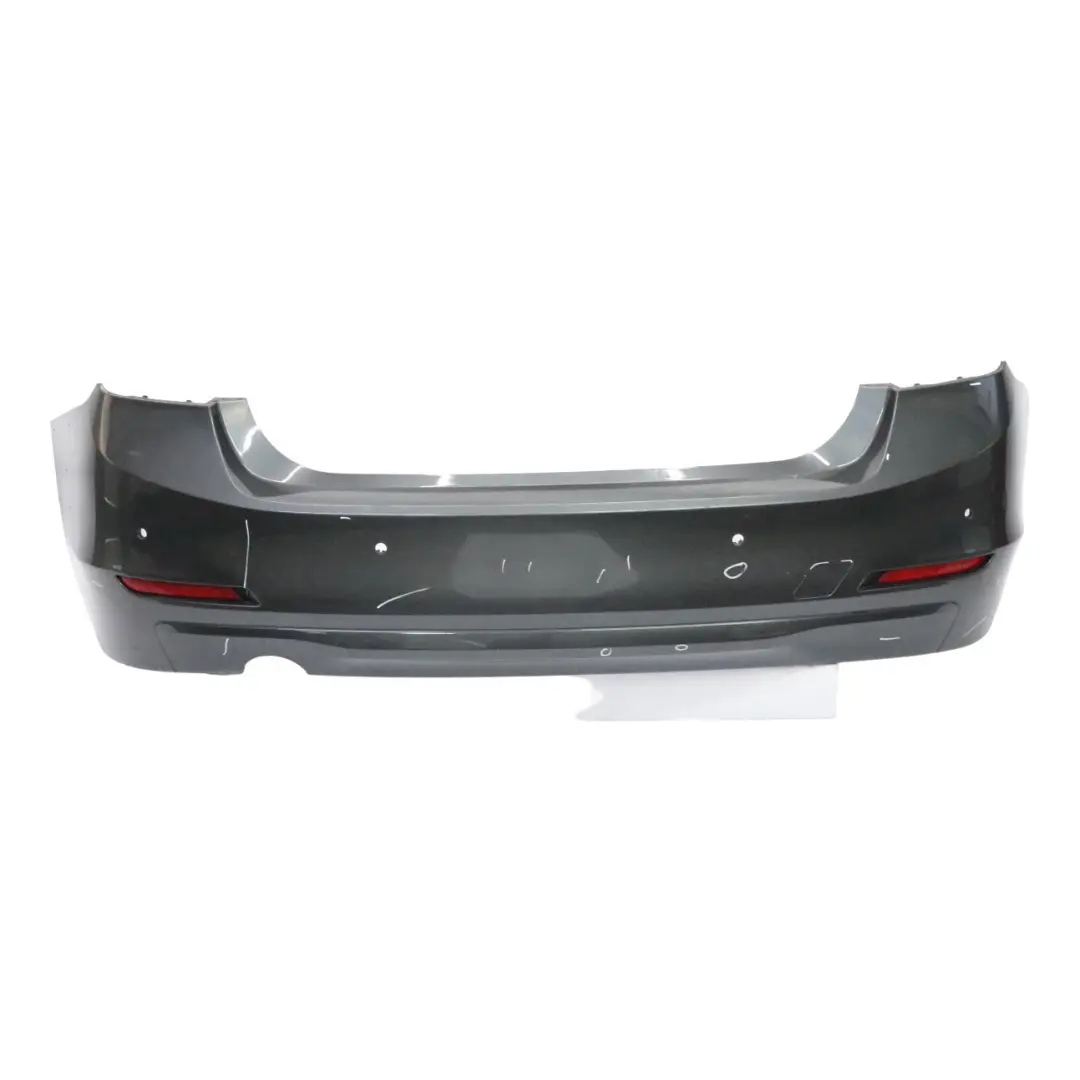 BMW F30 LCI Rear Bumper Trim Panel PDC Mineralgrau Grey Metallic - B39 - SKU 7384601-MG1 - Part number 7384601