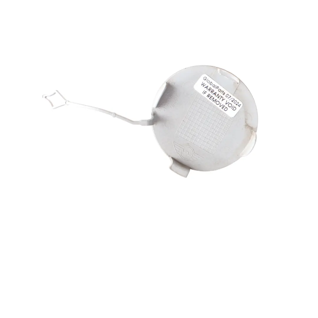 Bumper Flap Towing Eye Hook Cover Moonwalk Grey - B71 to Mini F54 Rear with Part number 7391605 Mini F54 Rear Bumper Flap Towing Eye Hook Cover Moonwalk Grey - B71 - SKU 7391605-MGM - Part number 7391605