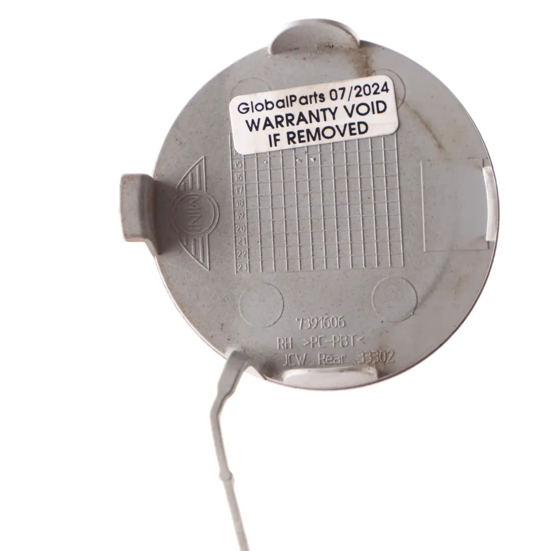 Mini F54 Rear Right O/S Bumper Towing Eye Hook Flap Cover Moonwalk Grey B71 - SKU 7391606-MGM - Part number 7391606