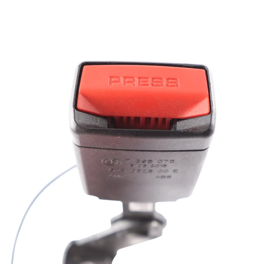 Buckle BMW X5 F15 F85 M Tensioner Belt Rear Left N/S Black to Seat with Part number 7395075 Seat Buckle BMW X5 F15 F85 M Tensioner Belt Rear Left N/S Black - SKU 7395075 - Part number 7395075