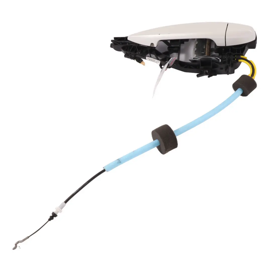 BMW F46 Klamka Zewnetrzna Tylna Lewa Biała Mineral White - A96 - SKU 7396307-MW - Numer Części 7396307
