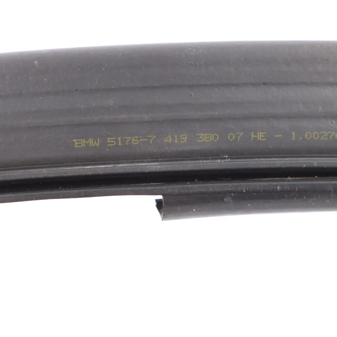 Rubber Gasket BMW G20 G21 G26 G28 Rear Hood Bonnet Seal to Engine with Part number 7419380 Engine Rubber Gasket BMW G20 G21 G26 G28 Rear Hood Bonnet Seal - SKU 7419380 - Part number 7419380