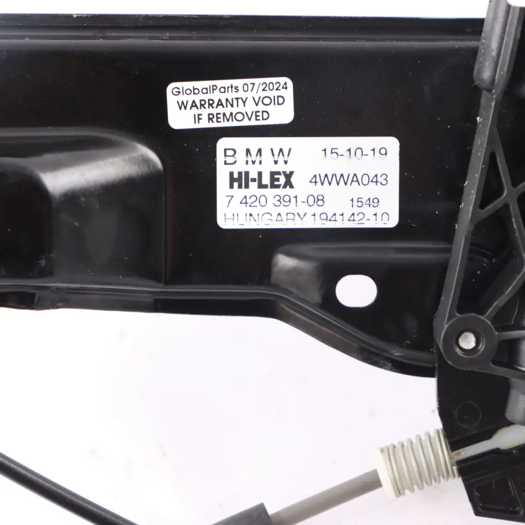 BMW X2 F39 Interruptor Regulador Ventana Delantera Izquierda Motor - SKU 7420391 - Número de pieza 7420391