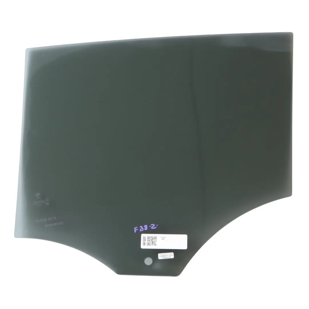 BMW X2 F39 Rear Door Right O/S Side Window Glass AS3 - SKU 7420420 - Part number 7420420
