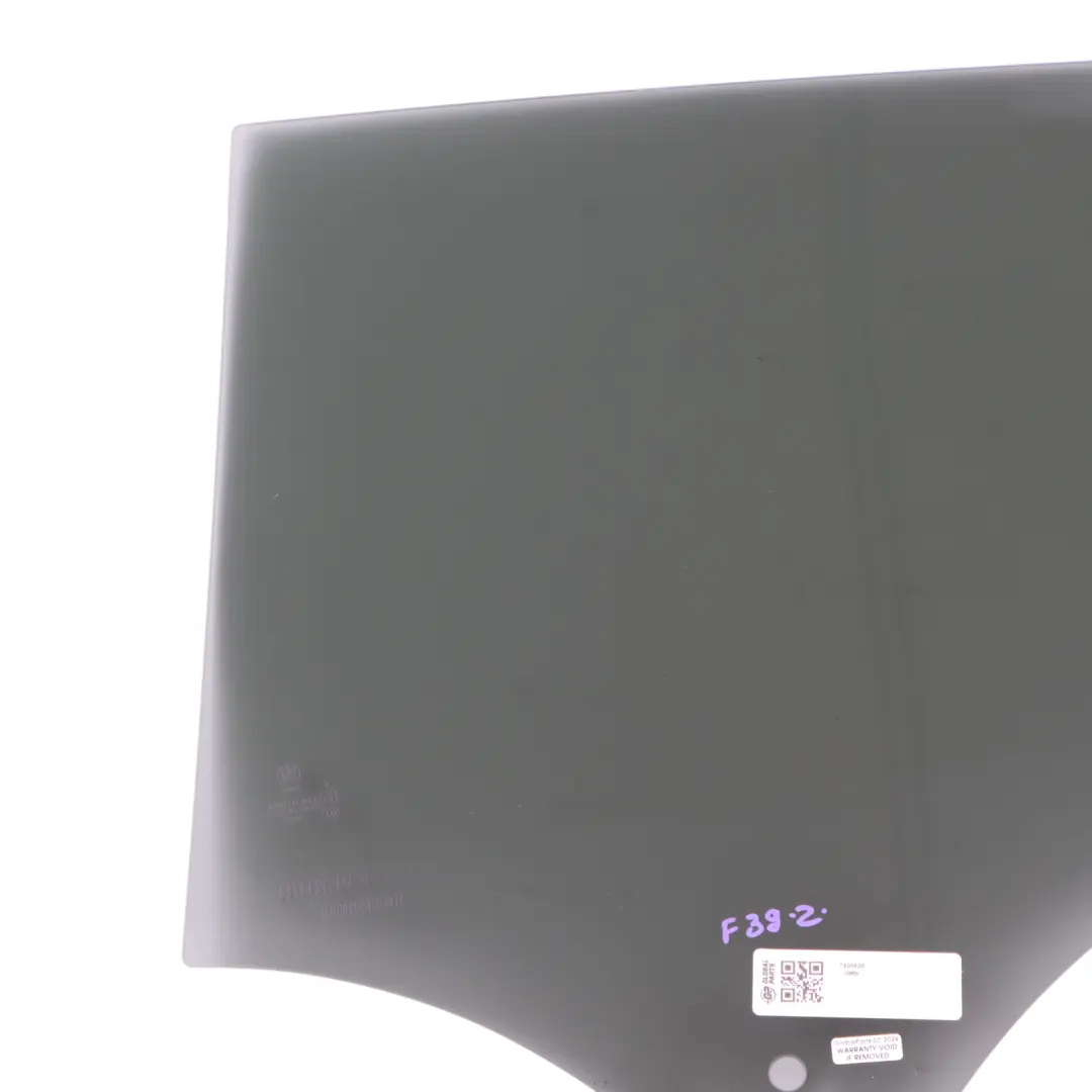 Door Right O/S Side Window Glass AS3 to BMW X2 F39 Rear with Part number 7420420 BMW X2 F39 Rear Door Right O/S Side Window Glass AS3 - SKU 7420420 - Part number 7420420