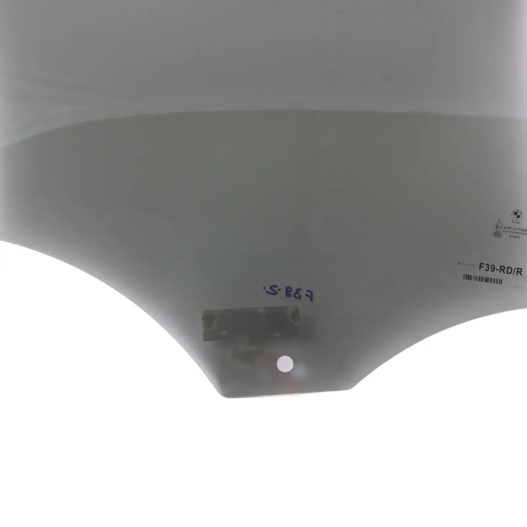 Door Right O/S Side Window Glass AS3 to BMW X2 F39 Rear with Part number 7420420 BMW X2 F39 Rear Door Right O/S Side Window Glass AS3 - SKU 7420420 - Part number 7420420