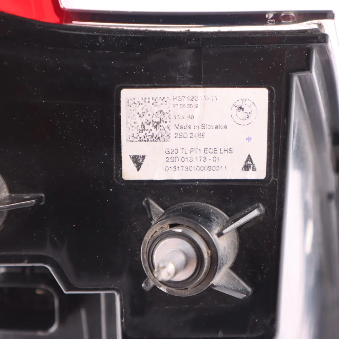 Left N/S Light Lamp Side Panel Tail Light LED to BMW G20 Rear with Part number 7420449 BMW G20 Rear Left N/S Light Lamp Side Panel Tail Light LED - SKU 7420449 - Part number 7420449