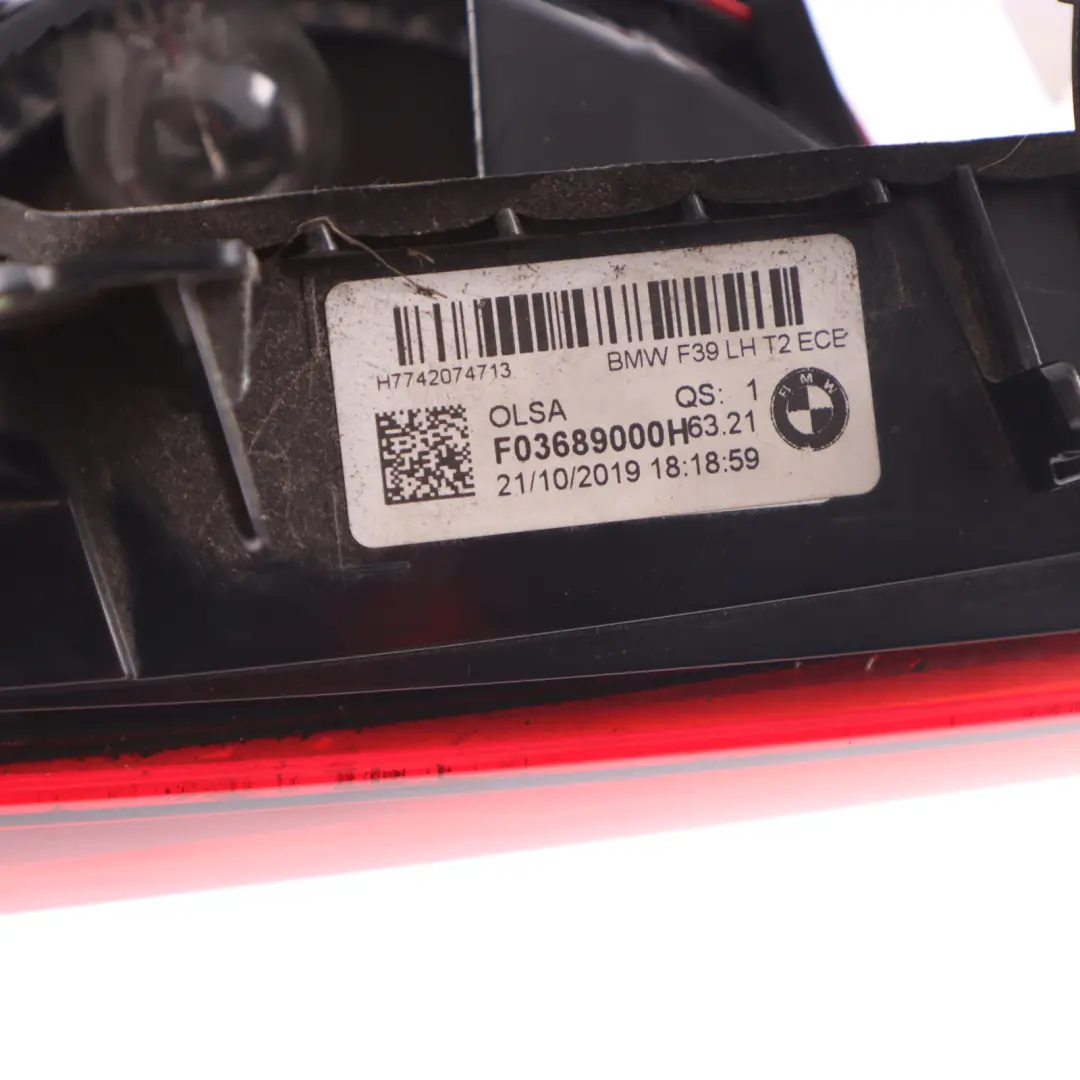  Boot Trunk Light BMW X2 F39 Lamp Rear Left N/S Light Trunk Lid Tailgate - SKU 7420747 - Part number 7420747