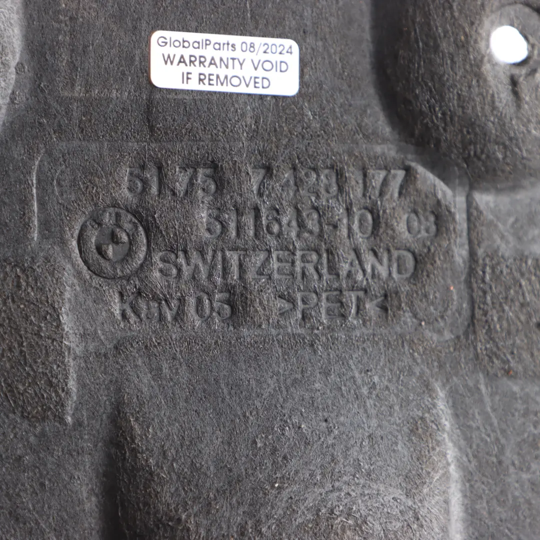 Underbonnet Shield Screen Engine Protection Tray Panel RWD to BMW G20 G21 with Part number 7428177 BMW G20 G21 Underbonnet Shield Screen Engine Protection Tray Panel RWD - SKU 7428177 - Part number 7428177