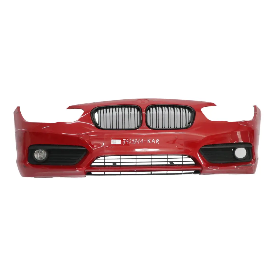 Complete Front Bumper Trim Panel Karmesinrot Crimson Red - A61 to BMW F20 F21 LCI with Part number 7429711 BMW F20 F21 LCI Complete Front Bumper Trim Panel Karmesinrot Crimson Red - A61 - SKU 7429711-KAR - Part number 7429711