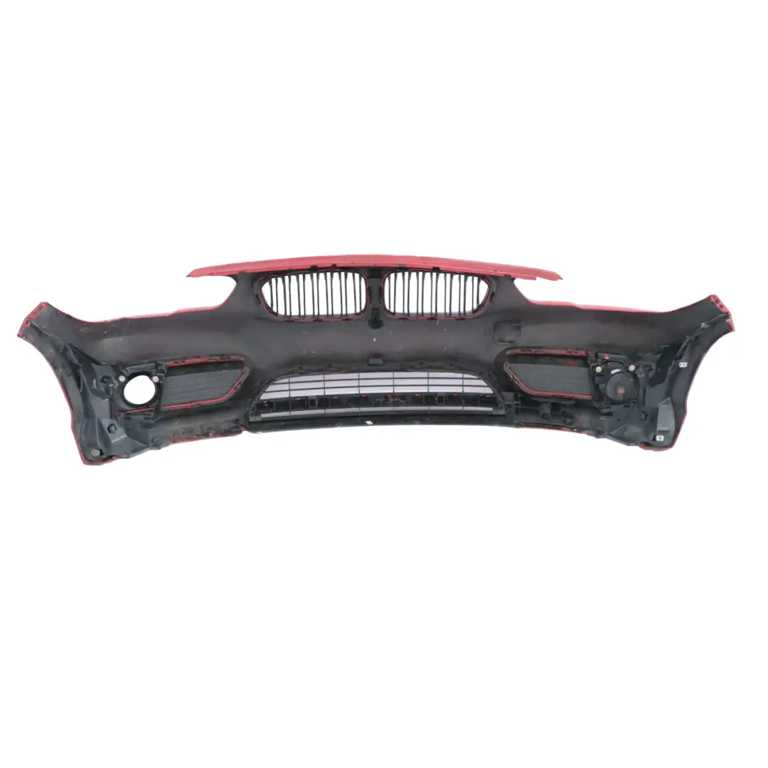 Complete Front Bumper Trim Panel Karmesinrot Crimson Red - A61 to BMW F20 F21 LCI with Part number 7429711 BMW F20 F21 LCI Complete Front Bumper Trim Panel Karmesinrot Crimson Red - A61 - SKU 7429711-KAR - Part number 7429711