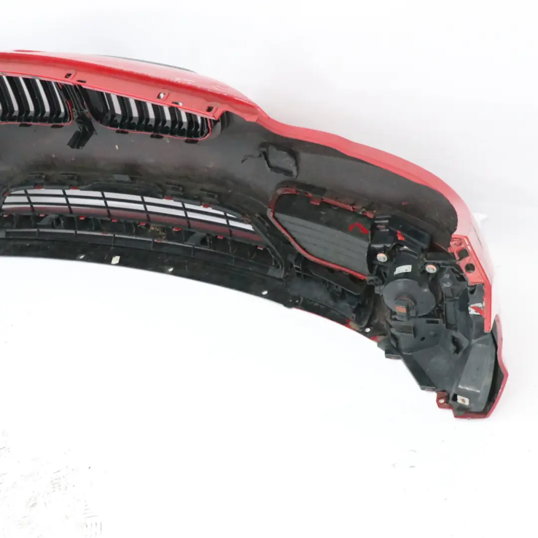 BMW F20 F21 LCI Complete Front Bumper Trim Panel Karmesinrot Crimson Red - A61 - SKU 7429711-KAR - Part number 7429711