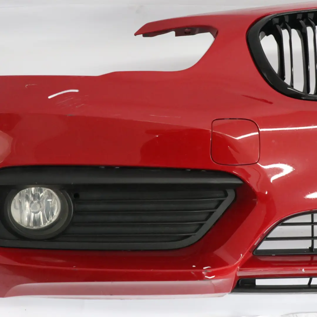 BMW F20 F21 LCI Complete Front Bumper Trim Panel Karmesinrot Crimson Red - A61 - SKU 7429711-KAR - Part number 7429711