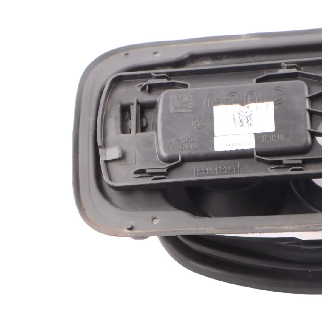 Filler Flap Fill In Tank Cover Cap Trim Panel Covering to BMW G20 Fuel with Part number 7433407 BMW G20 Fuel Filler Flap Fill In Tank Cover Cap Trim Panel Covering - SKU 7433407 - Part number 7433407