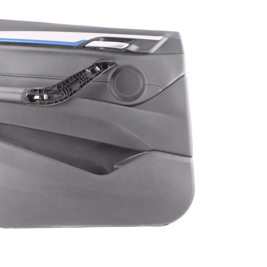 Door Card Panel BMW X1 F48 Front Left N/S Panelling Trim Cover Black Leather  - SKU 7438063-1 - Part number 7438063