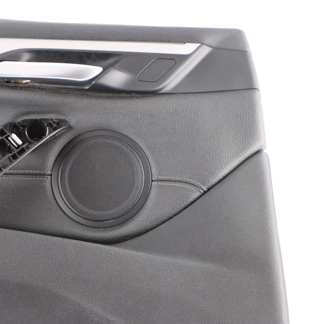 Door Card Panel BMW X1 F48 Front Left N/S Panelling Trim Cover Black Leather  - SKU 7438063-1 - Part number 7438063