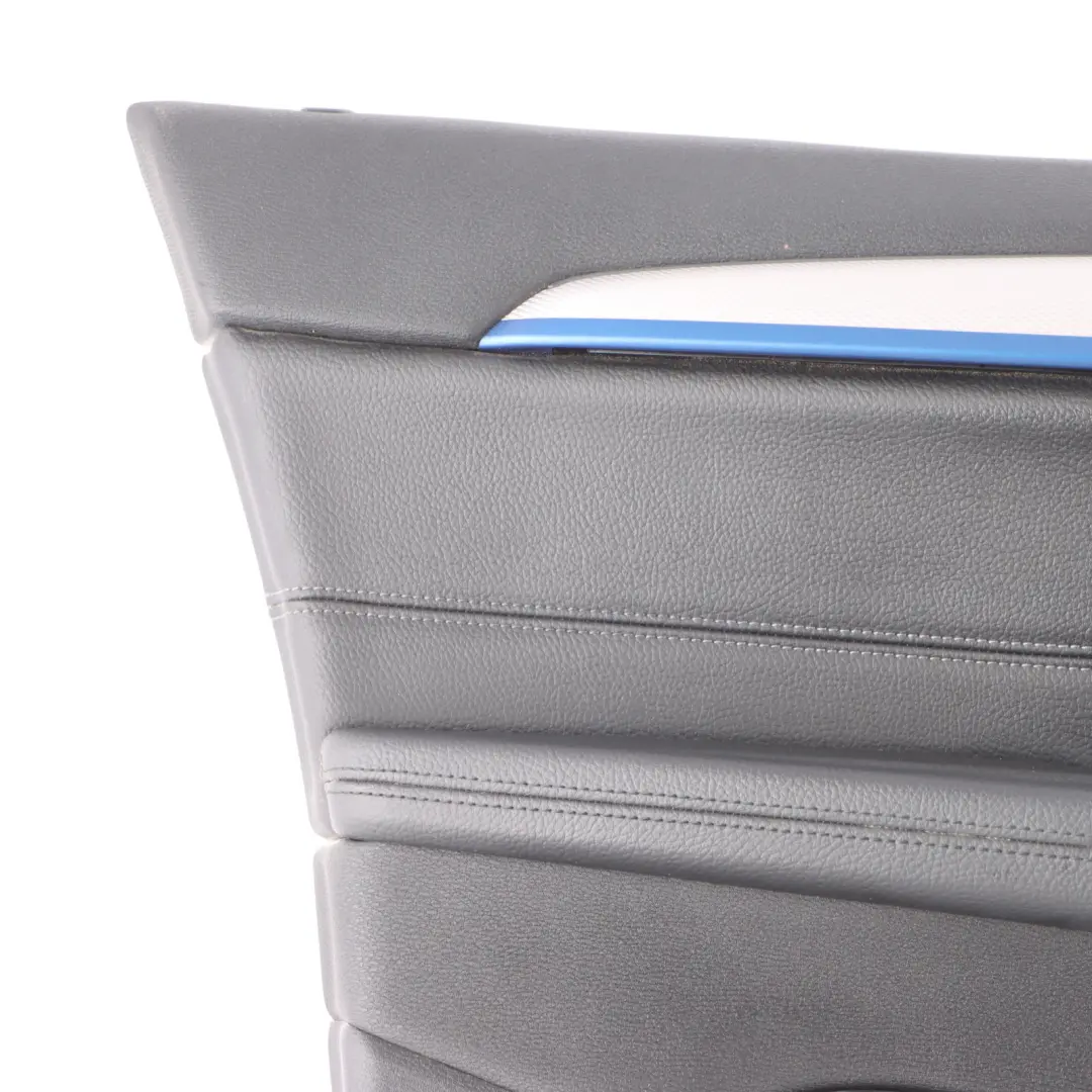 Door Card Panel BMW X1 F48 Front Left N/S Panelling Trim Cover Black Leather  - SKU 7438063-1 - Part number 7438063