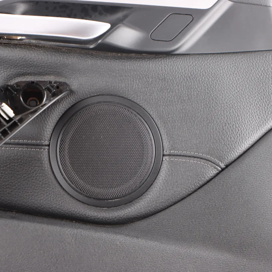Door Card Panel BMW X1 F48 Front Left N/S Panelling Trim Cover Black Leather  - SKU 7438063-1 - Part number 7438063