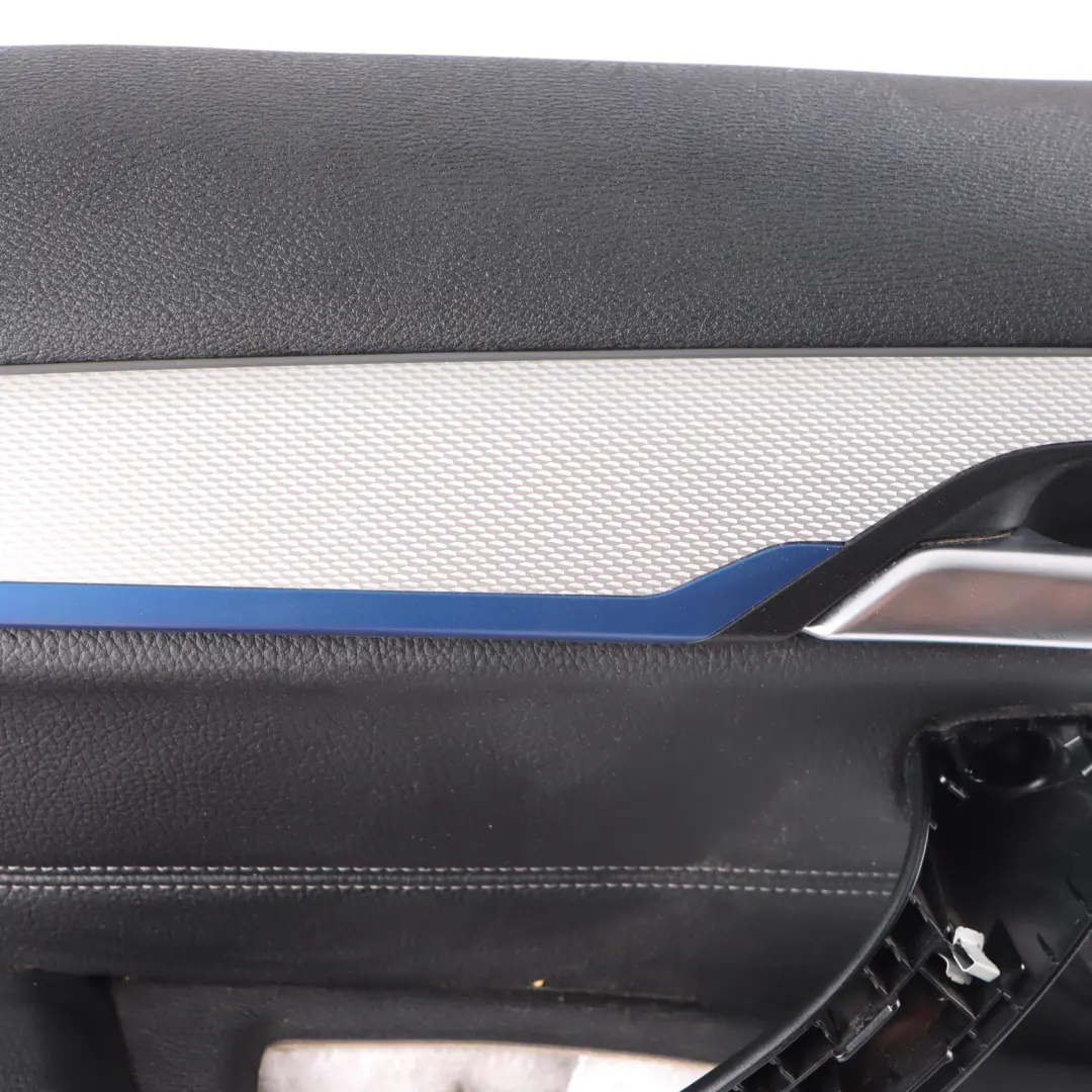 Door Card Panel BMW X1 F48 Front Left N/S Panelling Trim Cover Black Leather  - SKU 7438063-1 - Part number 7438063