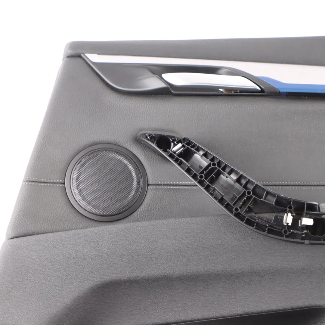  Door Card Panel BMW X1 F48 Rear Right O/S Panelling Trim Cover Black Leather - SKU 7438116-1 - Part number 7438116