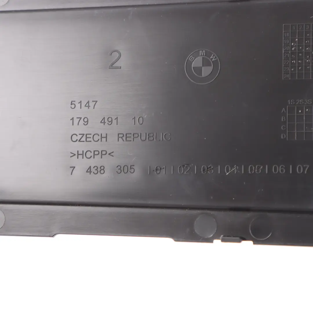 Finisher Rear Trunk Boot Lid Cover Box Panel Trim to BMW I4 G26 Gran Coupe with Part number 7438305 BMW I4 G26 Gran Coupe Finisher Rear Trunk Boot Lid Cover Box Panel Trim - SKU 7438305 - Part number 7438305