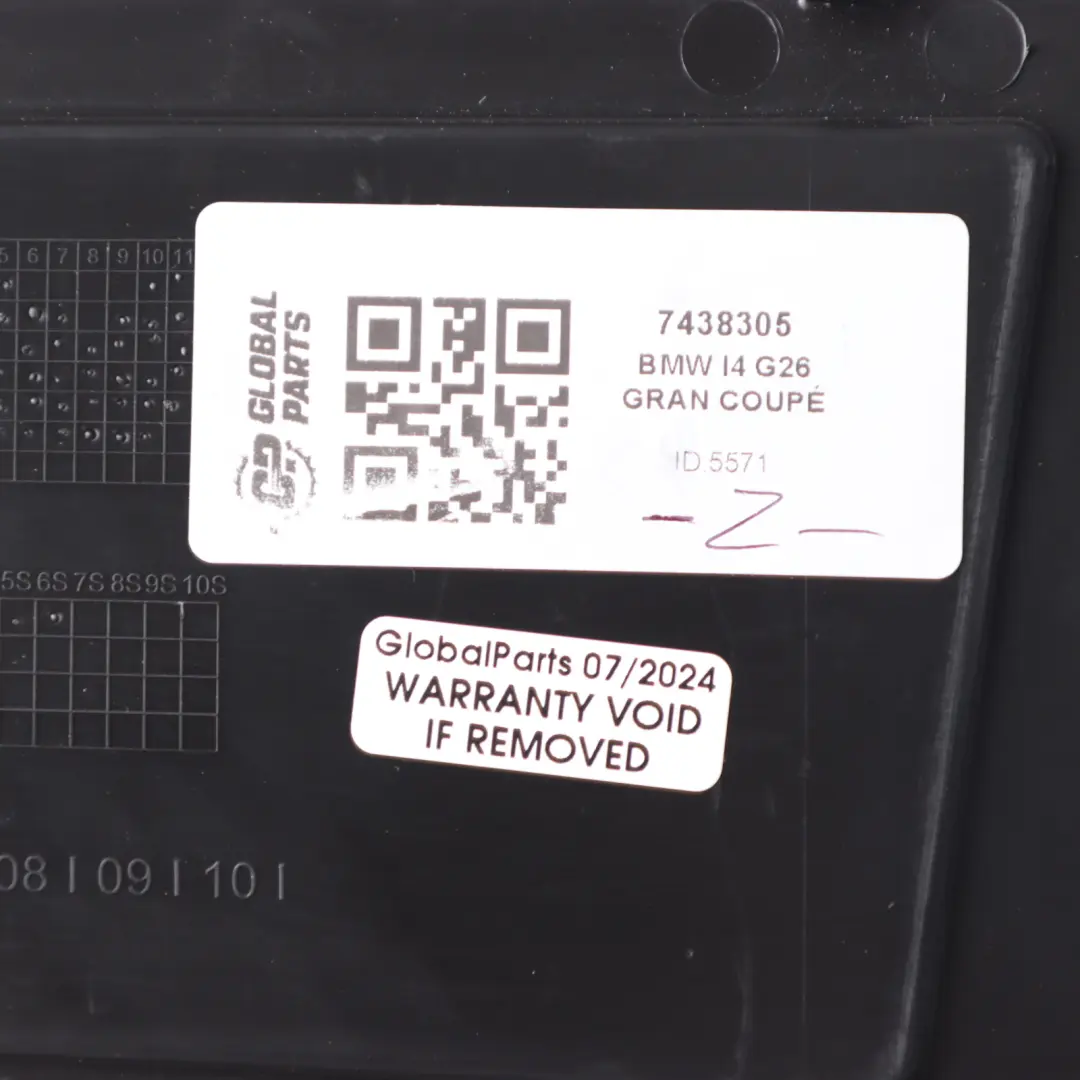 Finisher Rear Trunk Boot Lid Cover Box Panel Trim to BMW I4 G26 Gran Coupe with Part number 7438305 BMW I4 G26 Gran Coupe Finisher Rear Trunk Boot Lid Cover Box Panel Trim - SKU 7438305 - Part number 7438305