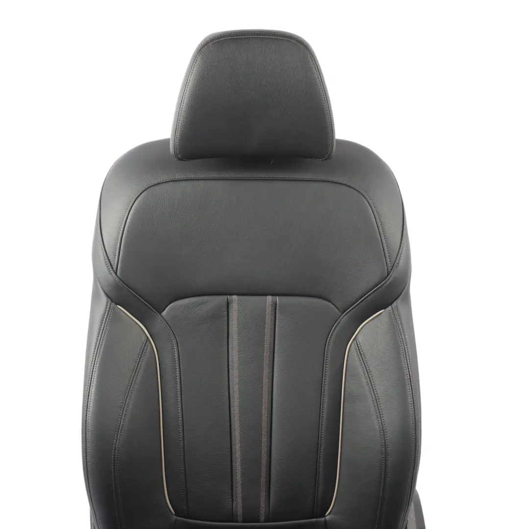 Front Seat Left N/S Comfort Memory Heated Leather Black Exclusive to BMW G30 with Part number 7457741 BMW G30 Front Seat Left N/S Comfort Memory Heated Leather Black Exclusive - SKU 7457741-1 - Part number 7457741