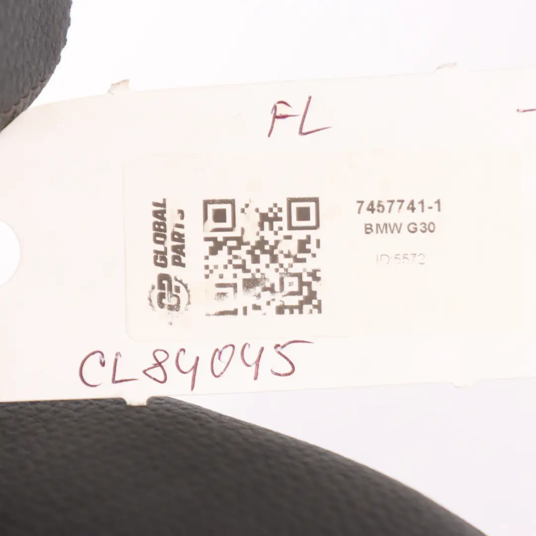 Front Seat Left N/S Comfort Memory Heated Leather Black Exclusive to BMW G30 with Part number 7457741 BMW G30 Front Seat Left N/S Comfort Memory Heated Leather Black Exclusive - SKU 7457741-1 - Part number 7457741