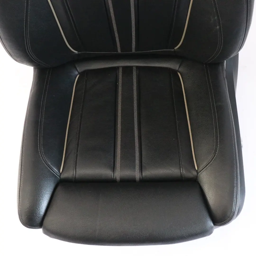 Front Seat Left N/S Memory Heated Leather Dakota Black Exclusive Seam to BMW G30 with Part number 7457741 BMW G30 Front Seat Left N/S Memory Heated Leather Dakota Black Exclusive Seam - SKU 7457741-2 - Part number 7457741