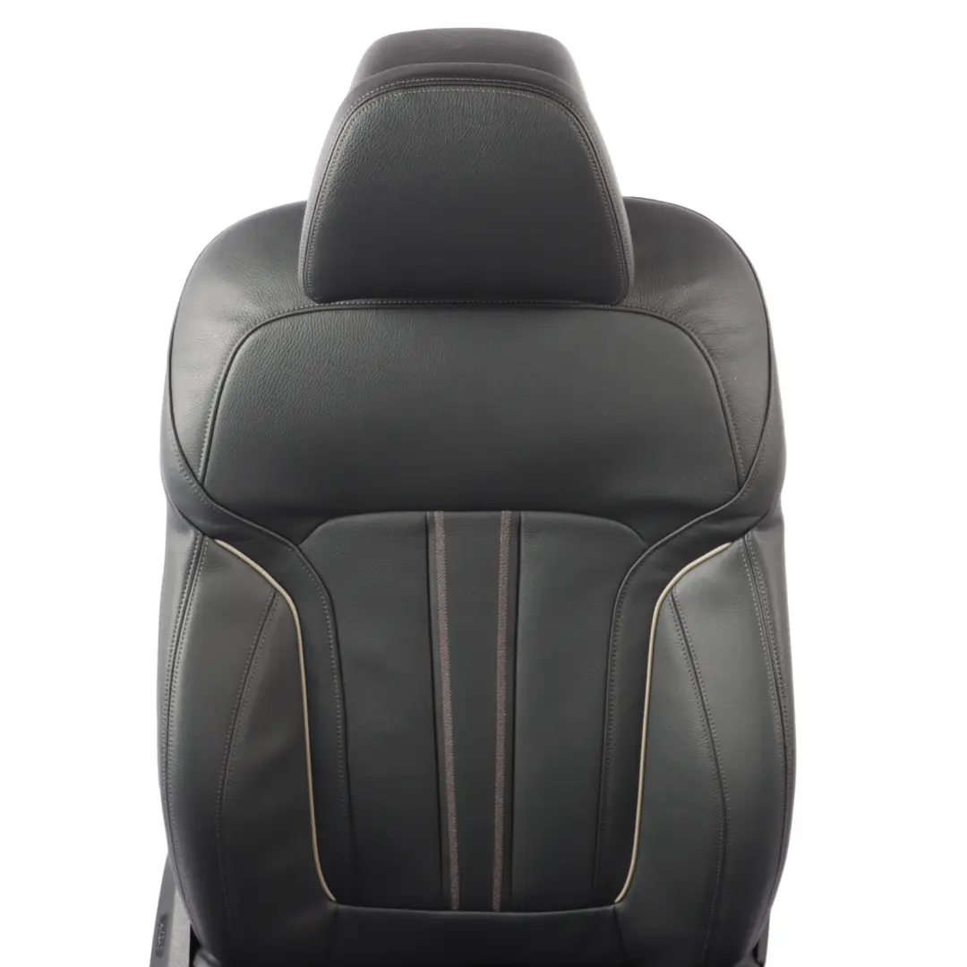 BMW G30 Front Seat Right O/S Comfort Memory Heated Leather Black Exclusive - SKU 7457742-1 - Part number 7457742