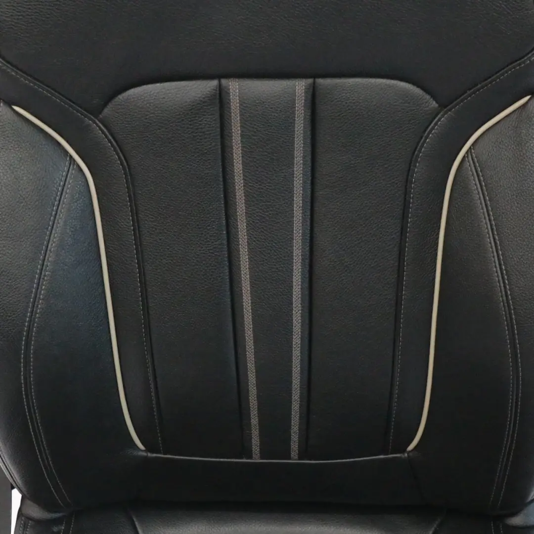 BMW G30 Front Seat Right O/S Memory Heated Leather Dakota Black Exclusive Seam - SKU 7457742-2 - Part number 7457742