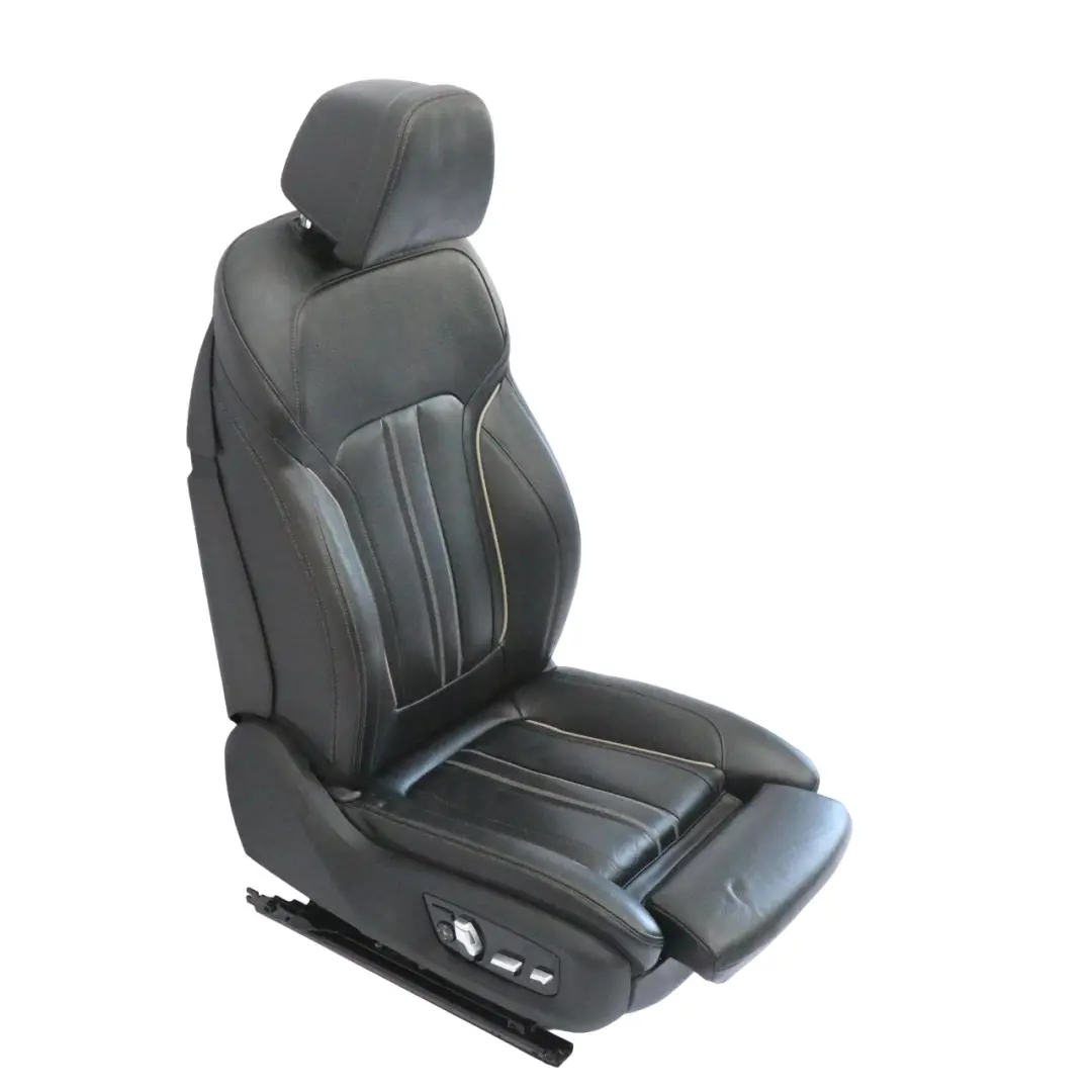Front Seat Right O/S Memory Heated Leather Dakota Black Exclusive Seam to BMW G30 with Part number 7457742 BMW G30 Front Seat Right O/S Memory Heated Leather Dakota Black Exclusive Seam - SKU 7457742-2 - Part number 7457742
