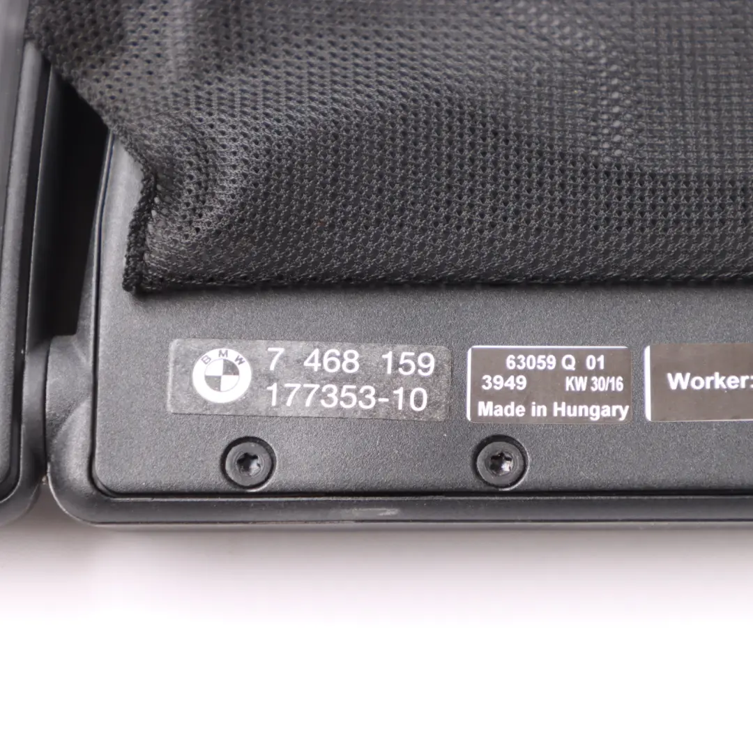 Deflector Cover Mount Assembly to BMW M4 F83 Convertible Wind with Part number 7468159 BMW M4 F83 Convertible Wind Deflector Cover Mount Assembly - SKU 7468159 - Part number 7468159