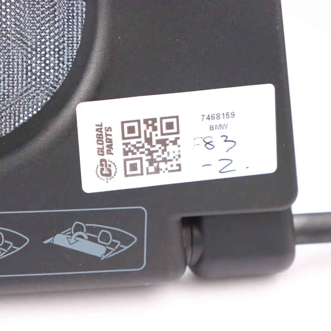 Deflector Cover Mount Assembly to BMW M4 F83 Convertible Wind with Part number 7468159 BMW M4 F83 Convertible Wind Deflector Cover Mount Assembly - SKU 7468159 - Part number 7468159