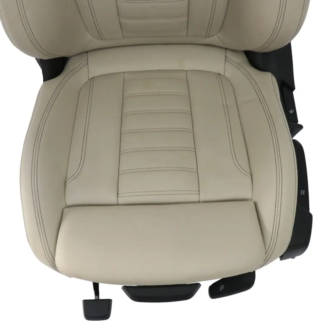 Front Seat Sport Heated Left N/S Interior Leather Vernasca Oyster to BMW X3 G01 with Part number 7472489 BMW X3 G01 Front Seat Sport Heated Left N/S Interior Leather Vernasca Oyster - SKU 7472489-1 - Part number 7472489