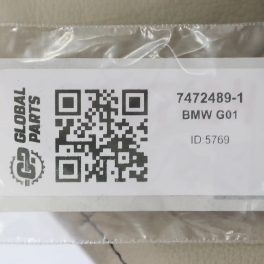 Asiento Delantero Sport Calefactable Izquierdo Cuero Vernasca Oyster para BMW X3 G01 con número de pieza 7472489 BMW X3 G01 Asiento Delantero Sport Calefactable Izquierdo Cuero Vernasca Oyster - SKU 7472489-1 - Número de pieza 7472489