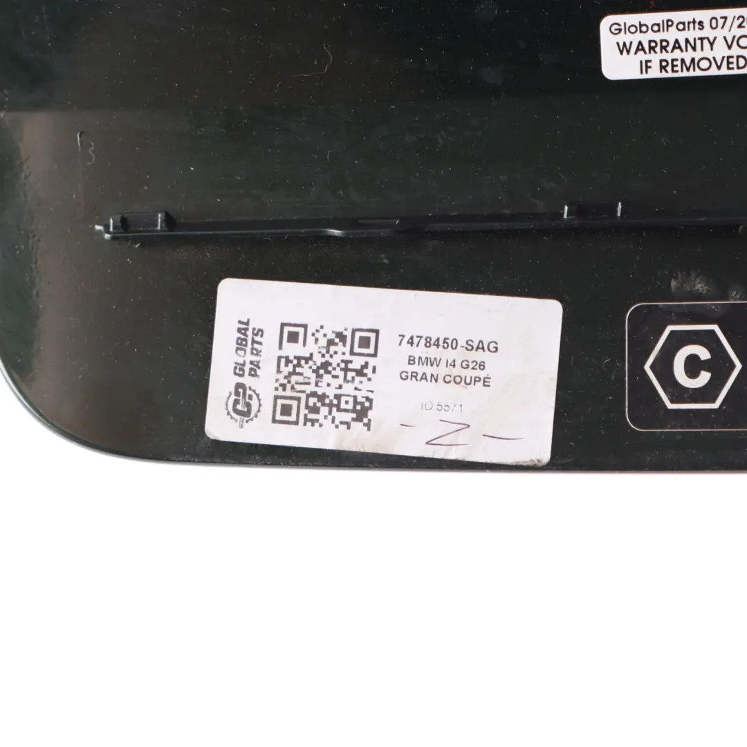 BMW i4 eDrive35 G26 Charging Port Flap Cover San Remo Green Metallic C4E - SKU 7478450-SAG - Part number 7478450