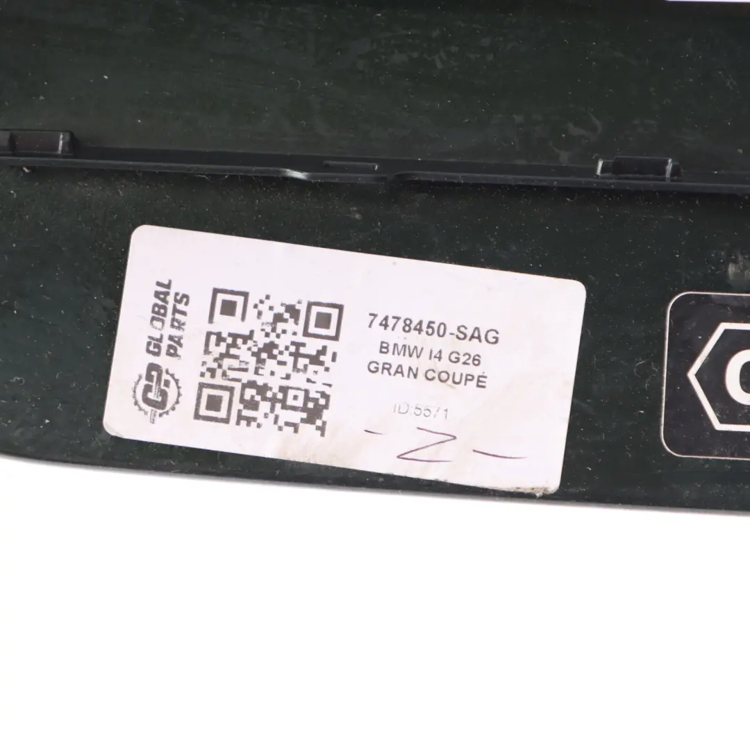 BMW i4 eDrive35 G26 Charging Port Flap Cover San Remo Green Metallic C4E - SKU 7478450-SAG - Part number 7478450